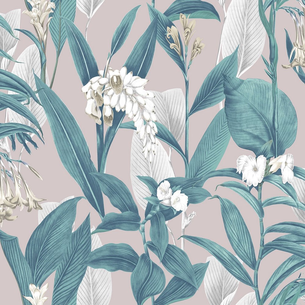 Botanical Wallpaper 103802 by Graham & Brown in Dusk Pink